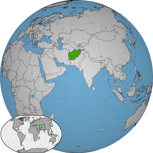 Afghanistan map
