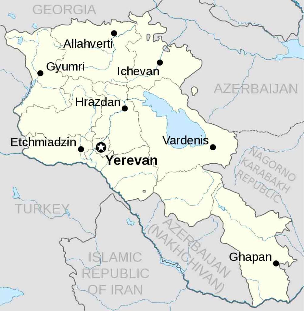 Armenia map 