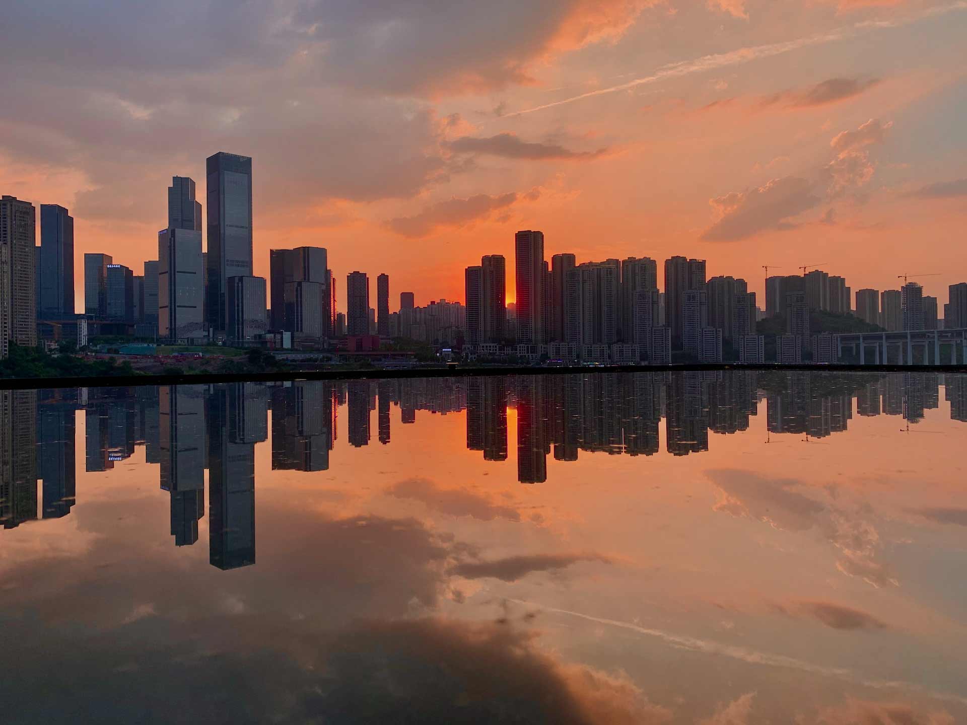 Chongqing at sunset