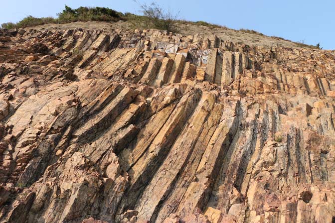 rock patterns at Hong Kong UNESCO Global Geopark