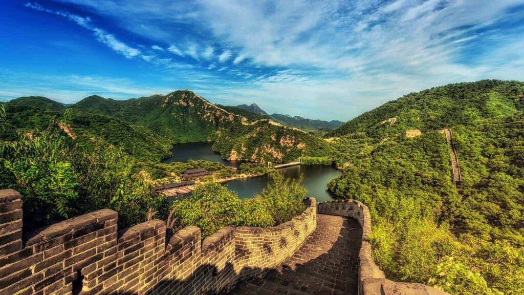 Beautiful view of The Great Wall of China