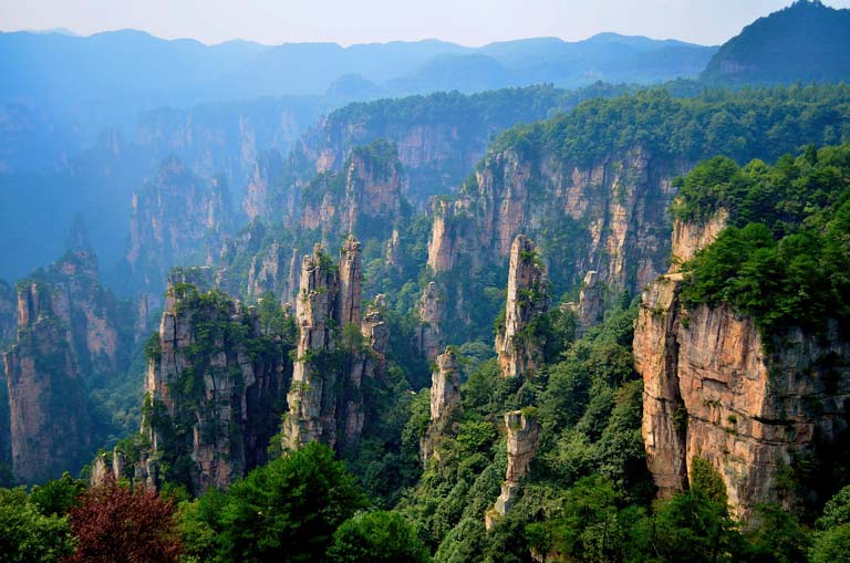 Zhangjiajie National Forest Park or Zhangjiajie UNESCO Global Geopark