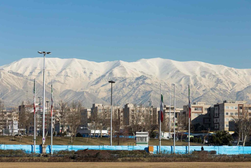 snow capped mountain's in Iran